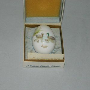 Noritake 1975 Limited Edition Easter Egg 5th Edition Bone China Japan